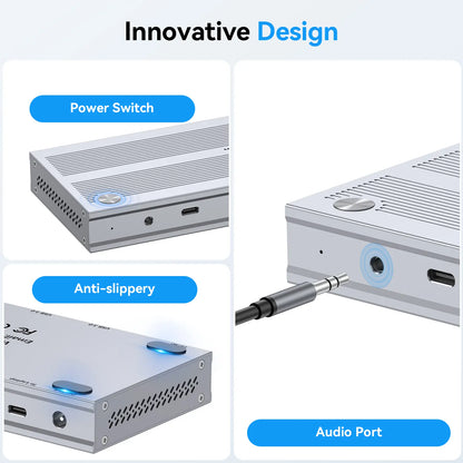 DSC013 Dispalylink Docking Station 3 Moniors with 120W Power Adapter for Windows & Mac